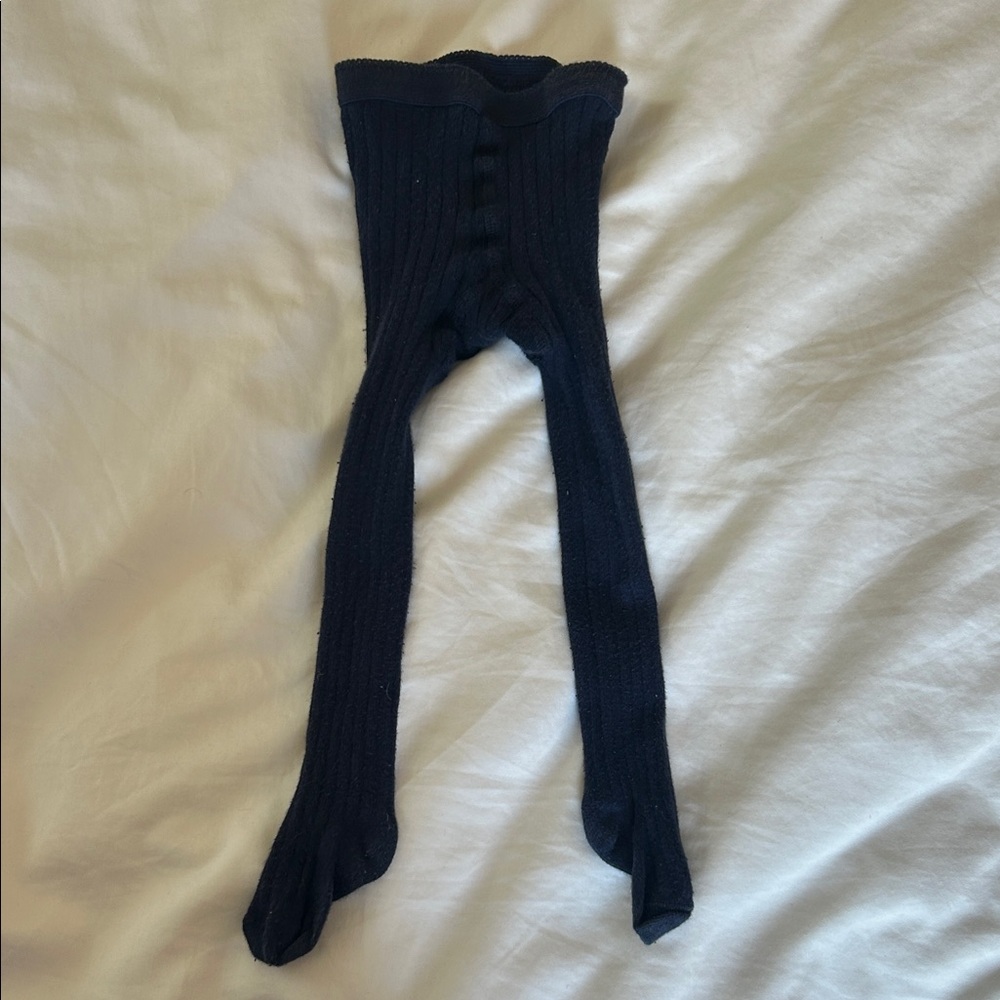Hanna Andersson Navy Tights 18-24 months
